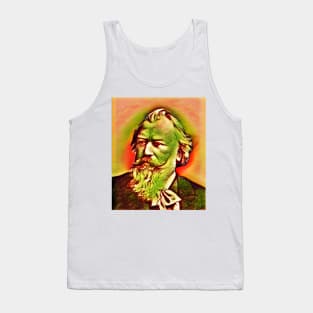 Johannes Brahms Snow Portrait | Johannes Brahms Artwork 3 Tank Top